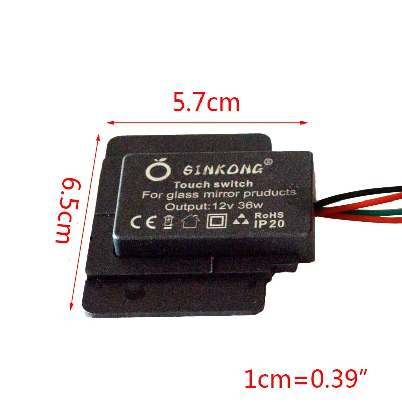 Gương phòng tắm Công tắc Loại khóa cho cảm biến cảm ứng cho đèn LED Gương đèn pha thả vận chuyển