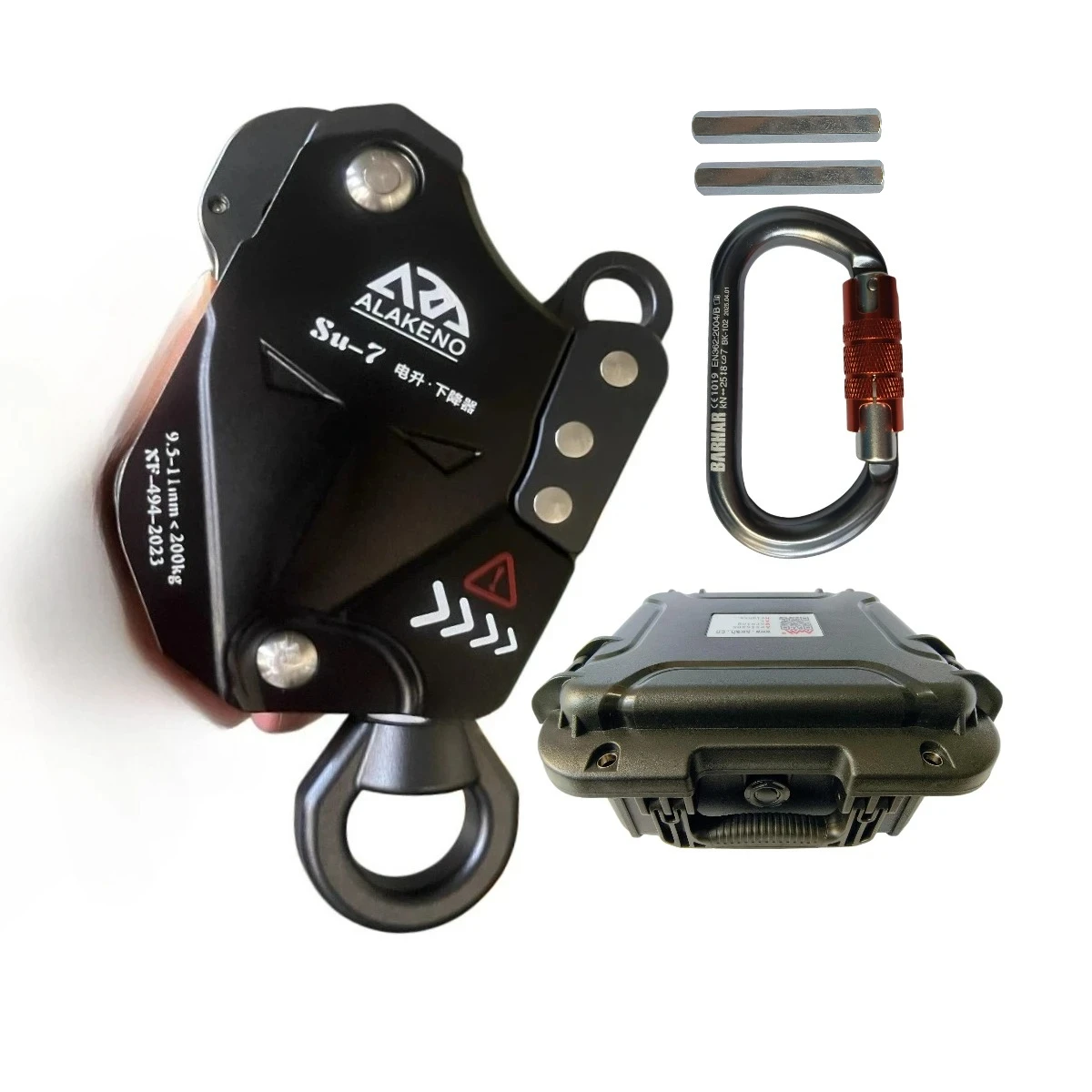 Electric Descent Device Su-7 Lift Descender device with Universal Joint for Aerial Work/Rope Climbing/Outdoor activities