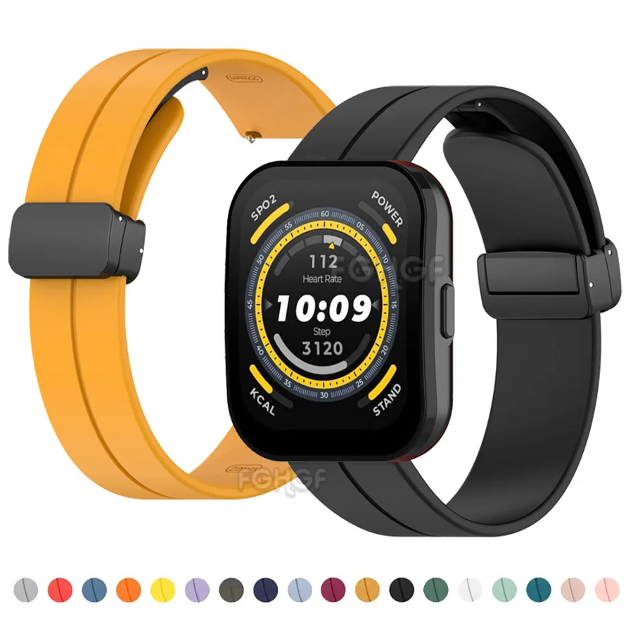 Silicone Strap For Amazfit Bip 5 Smart Watch Band Bracelet For Amazfit Bip 3 Pro GTS 2 3 4 GTR 4 3 2 2e 47 42mm Mini Wristband