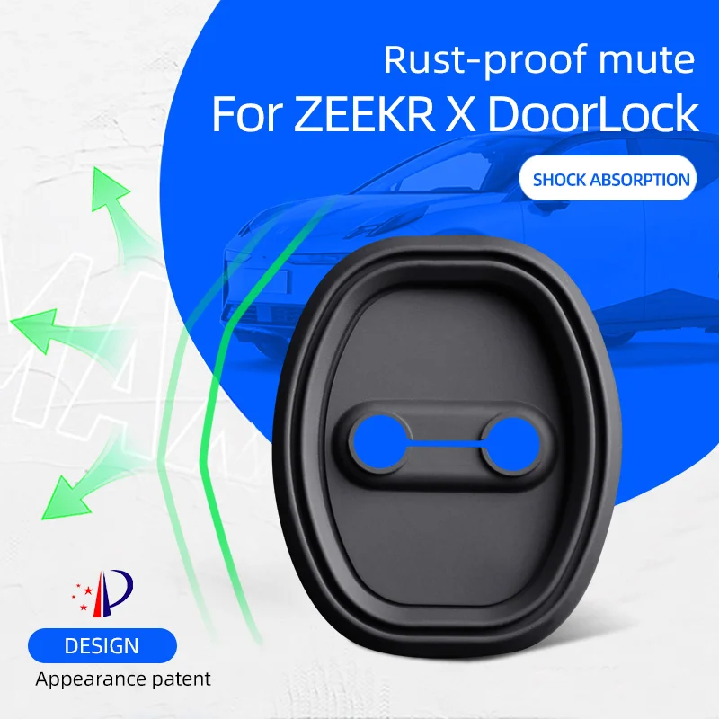 Silicone Car Accessories Door Lock Protector Cover Door Stopper Buckle Cushion Case Cap For ZEEKR X 2023 2024