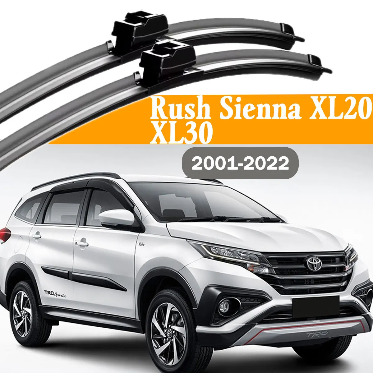 

2 шт. щетки стеклоочистителя для Toyota Rush Sienna XL20 XL30 2001-2022, аксессуары для лобового стекла