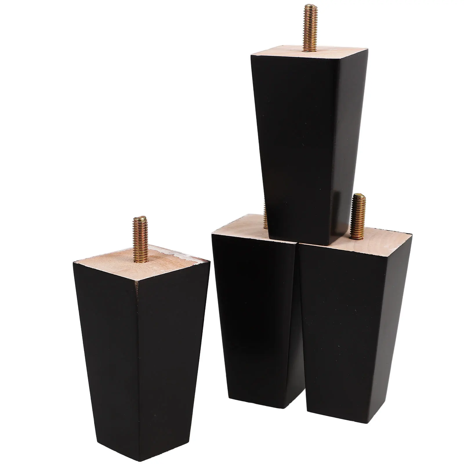 

4pcs Furniture Legs Wood Tapered Replacement For Sofa Chair Table Cabinet Bench Hardwood Feet Modern Design Home Decor Upgrade