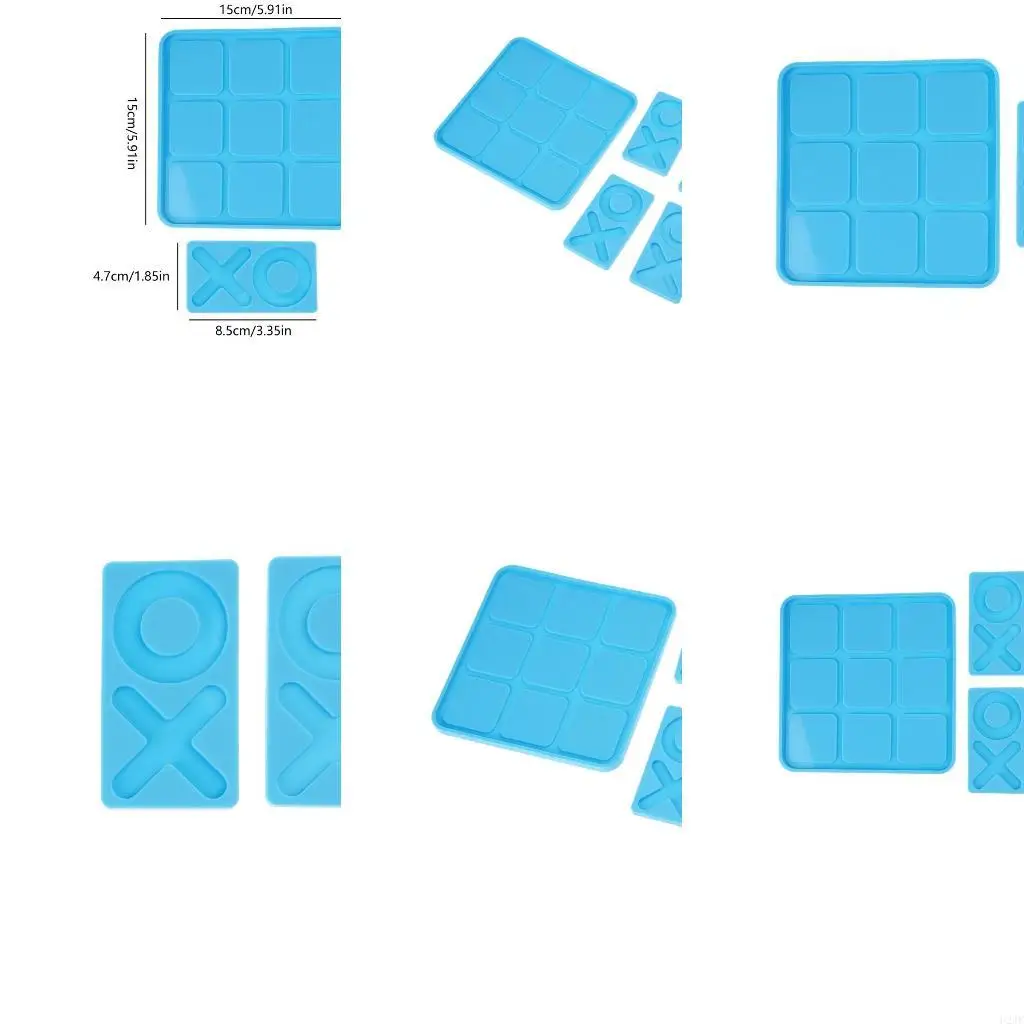 

Игра в крестики-нолики ручной работы с доской из смолы, классическая игра, забавный набор из смолы