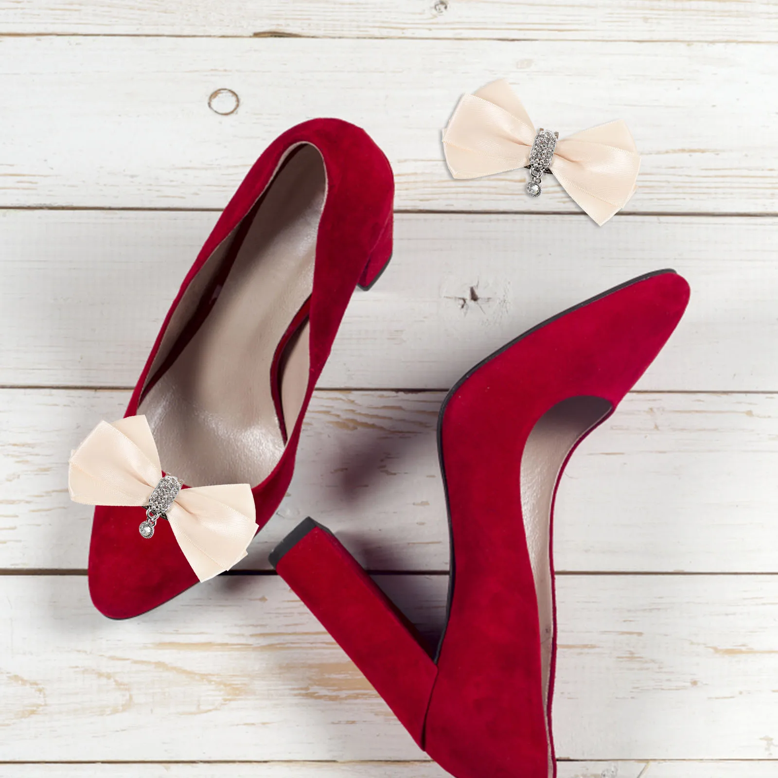 

Shoe Buckle Decoration Decorations Delicate Shoes Clip Bowknot Applique Clips Reusable Heels