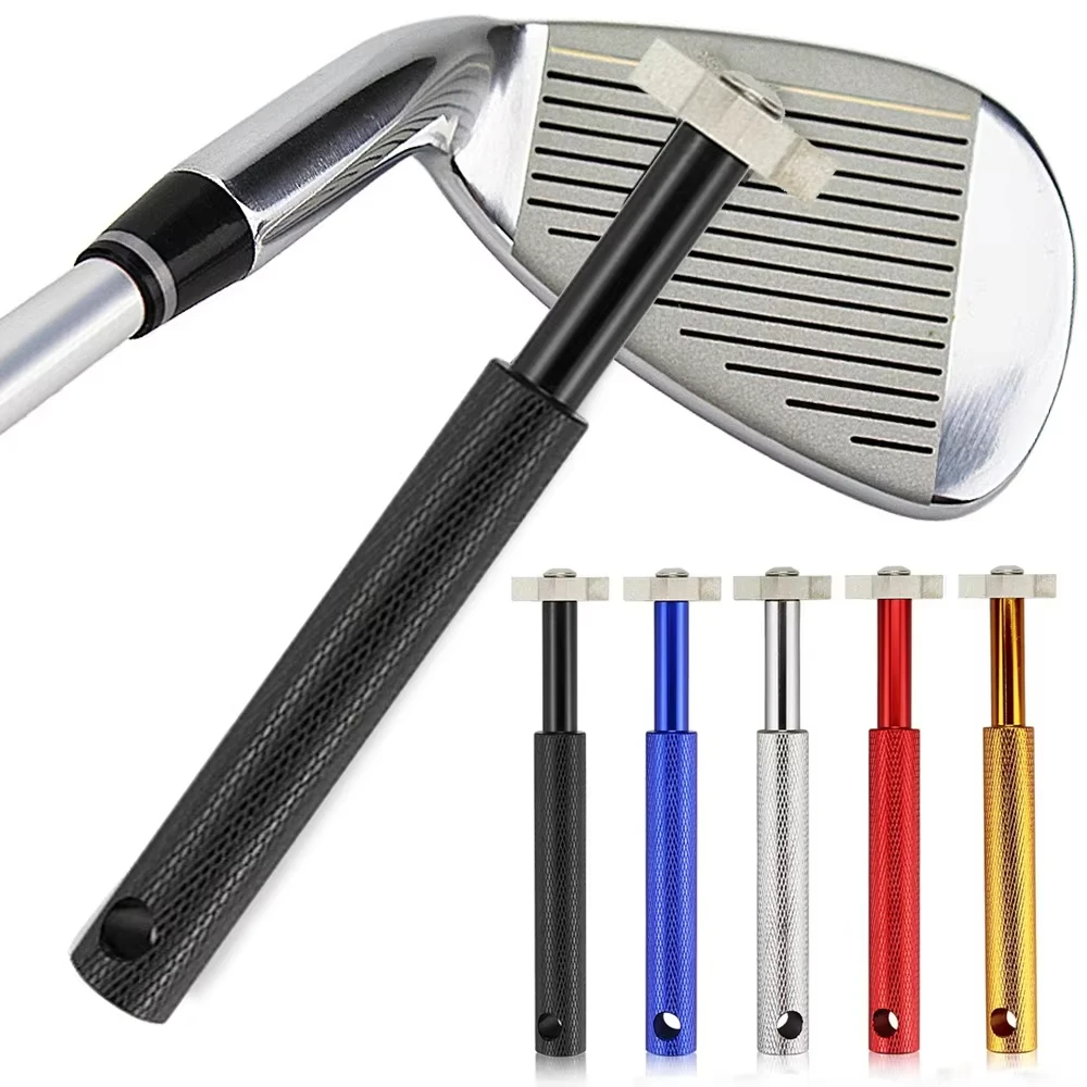 Golf Club Grooving Sharpening Tool Golf Club Sharpener Head Strong Wedge Alloy Wedge Sharpening Cut 6 Colors Golf Groove Tool
