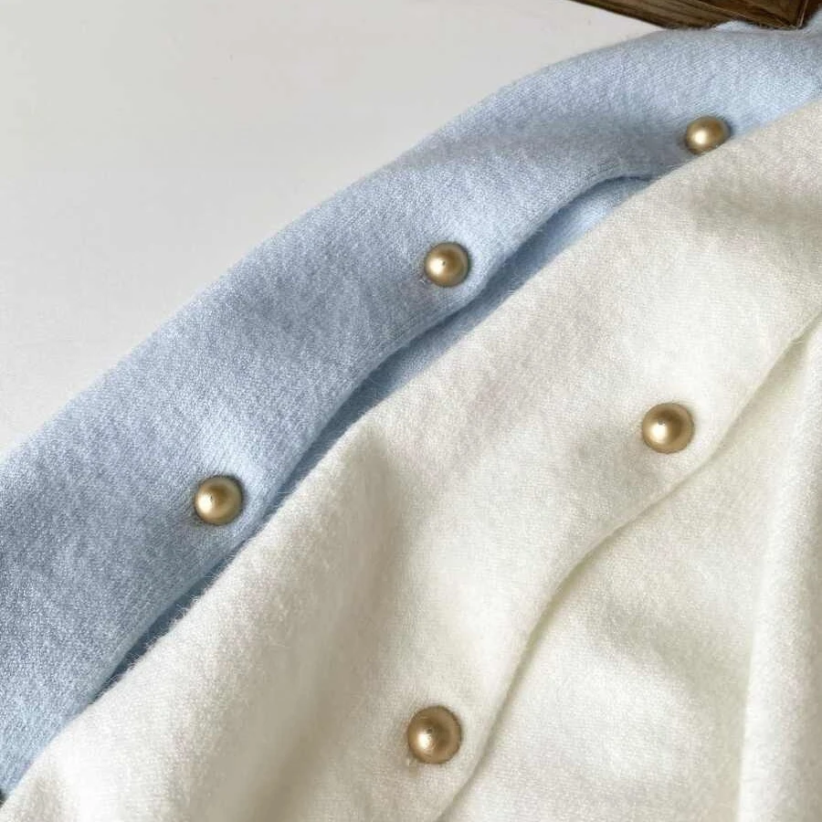 

2026 Autumn Winter Korean Fashion Button Up Cardigans Casual Warm O-neck Long Sleeve Single Breasted Slim Knitwears Sweater