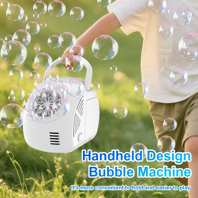 10 hole Handheld Bubble Machine Outdoor Interactive Wedding Game Toy Light Bubble Toy without Battery Bubble Water