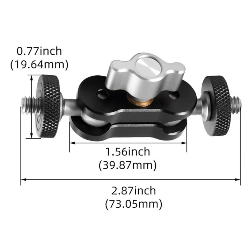 写真用の1/4ネジインターフェイスを備えたユニバーサルマジックアームブラケット
