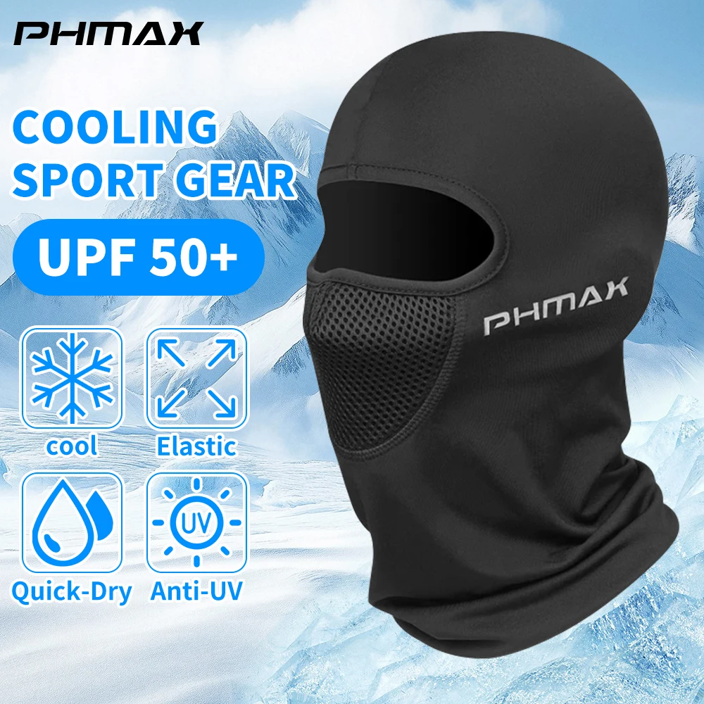 PHMAX Fahrradmaske, Sturmhaube, Gesichtsmaske, UV-Schutz, staubdicht, winddicht, Gesichtsbedeckung für Herren, Snowboarden, Wandern, Radfahren, Laufen