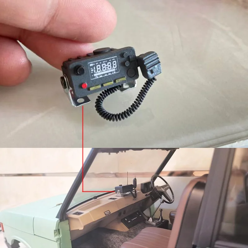 

Central control mini car phone decoration 1/10 RC tracked car TRX4 Defender TRX6 AXIAL SCX10 II 90046 RC4WD D90 parts