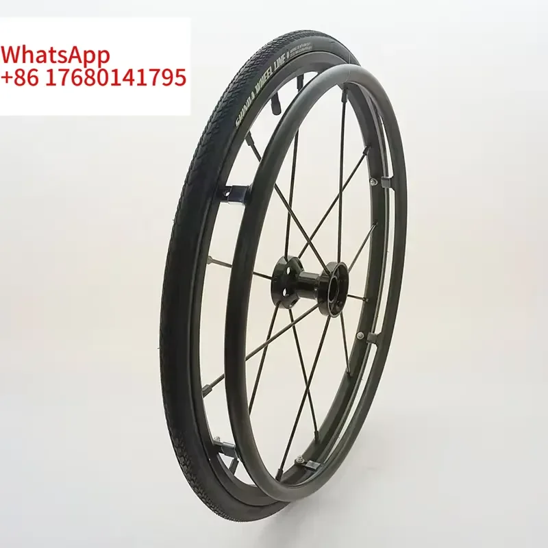 A Pair Aluminum Alloy Rear Wheel Assembly 24x1 Double Rim, Inflatable Anti-puncture Tires, Quick Release, Suitable For Sports