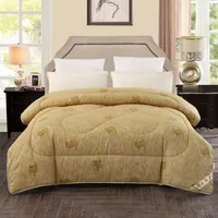 Formtheo Warm Camel Wool Double Blanket Winter 2 Sleeping Quilted Heavy Duvets 200*230cm