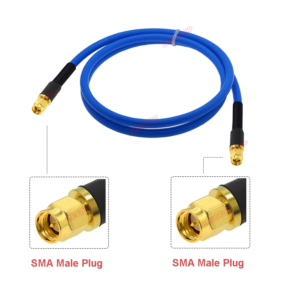 BEVOTOP SMA Male to SMA Male RG401 Cable High Frequency Low Loss RG-401 50-5 RF Coaxial Pigtail SMA Jumper