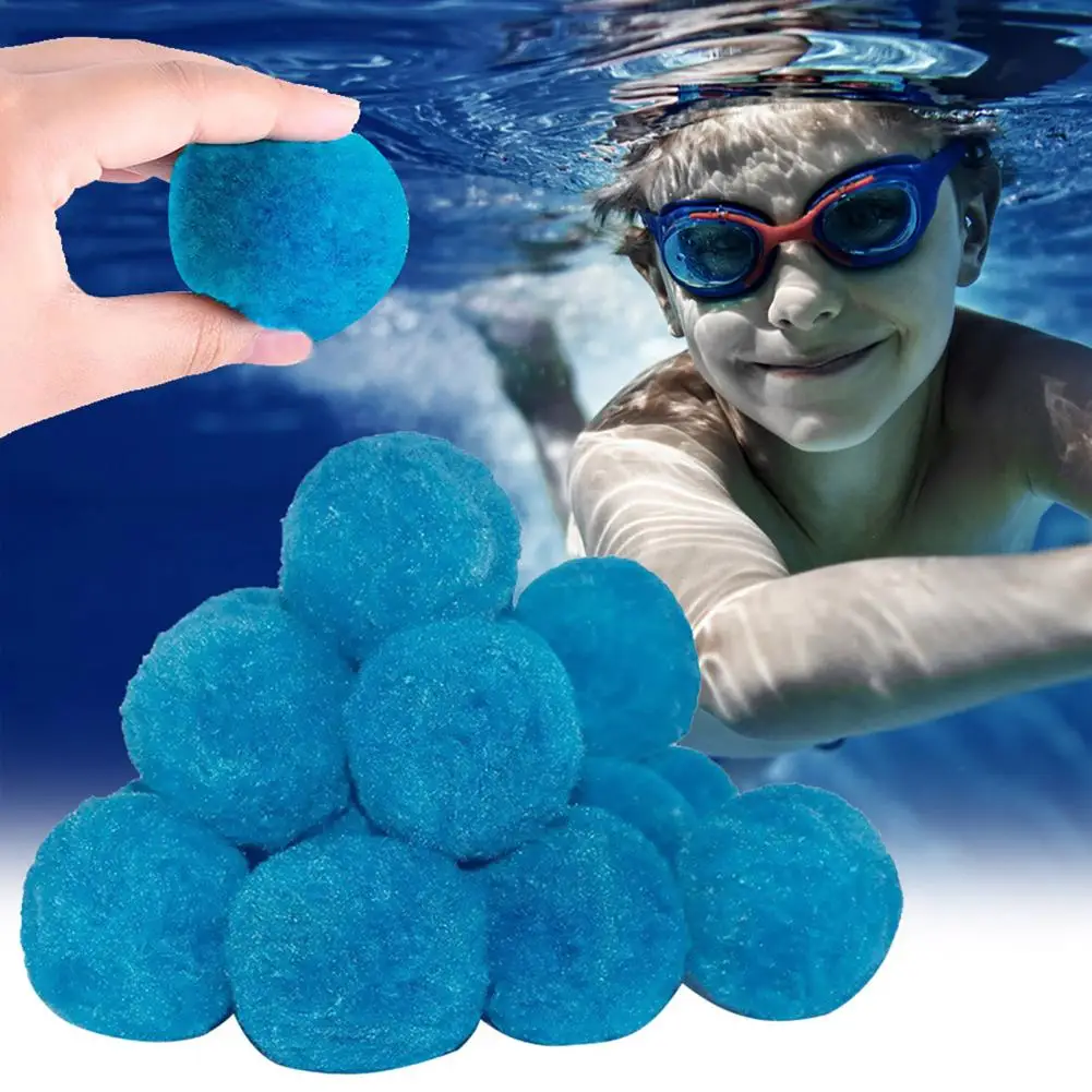 Dirt Interception Capacity Filters Eco-friendly Swimming Pool Filter Balls for High Filtration Reusable Fiber Balls for Fish