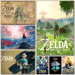 Classical Popular Electronic Games The Legend of Z-Zelda Poster and Prints Canvas Painting Wall Art Pictures Home Room Decor