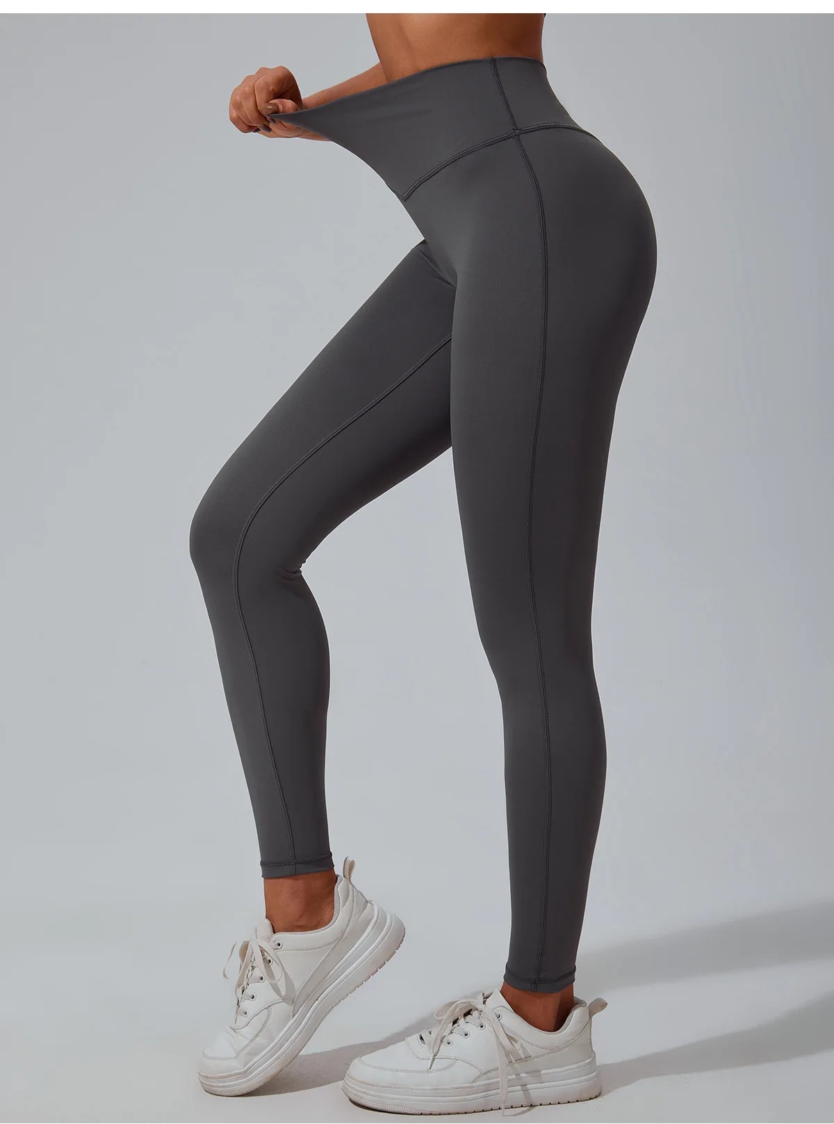 3-teiliges Damen-Fitness-Sportbekleidungs-Set, schnelltrocknend, atmungsaktiv, Langarm-Cardigan, Sport-BH, High-Waist-Leggings, Yoga-Workout-Trainingsanzug – Detail 10