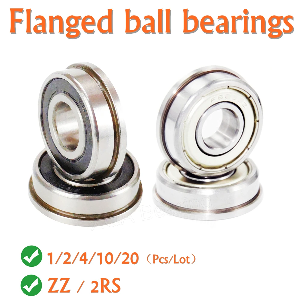 Flange Ball Bearing F6000ZZ F6001ZZ F6002ZZ F6003ZZ F6004ZZ F6005ZZ F6006ZZ F6000 F6001 F6002 F6003 F6004 F6005 F6006 2RS -2RS