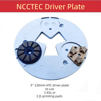 10.8'' HTC Diamond Driver Plate 270mm Magnetic Adapter Disk Holder to Use 3 ASL Trapezoid or 3 JS Grinding Blocks Polishing Pads