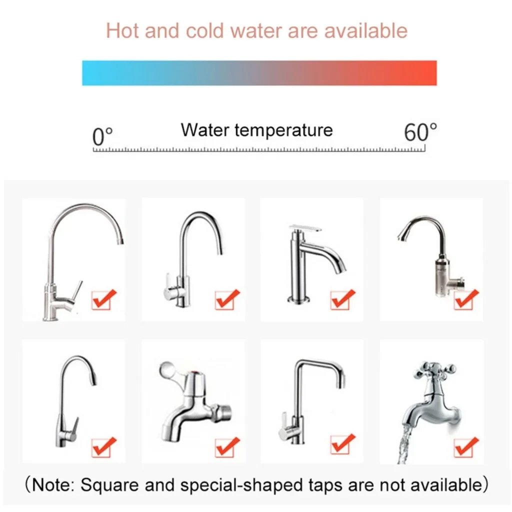 Faucet  Kitchen Household Shower Tap 360 Rotation Water Universal Connector Extender Rotary Water Purifier To Filter Water