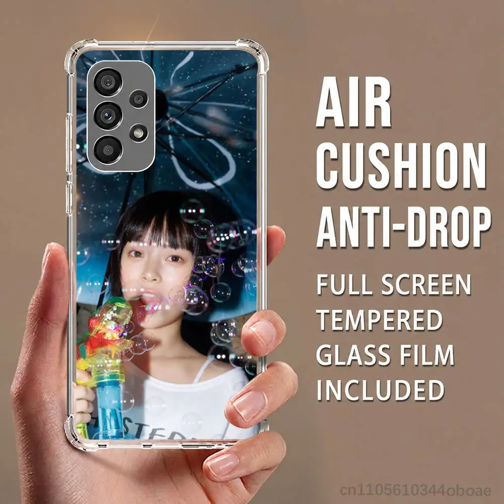 H-Hanni N-New Jeans Phone Case for Samsung Galaxy A13 14 15 A23 24 25 Ultra Plus FE Lite Transparent Protector