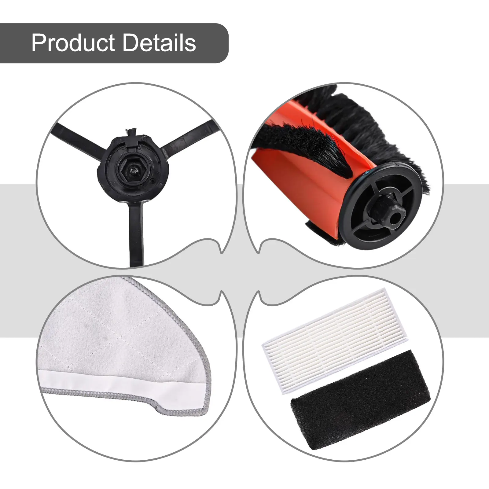 Enhance Your Cleaning Routine with For IMOU For RV1 Pro Accessories Main Side Brush Filter Mop Cloth Roller Brush