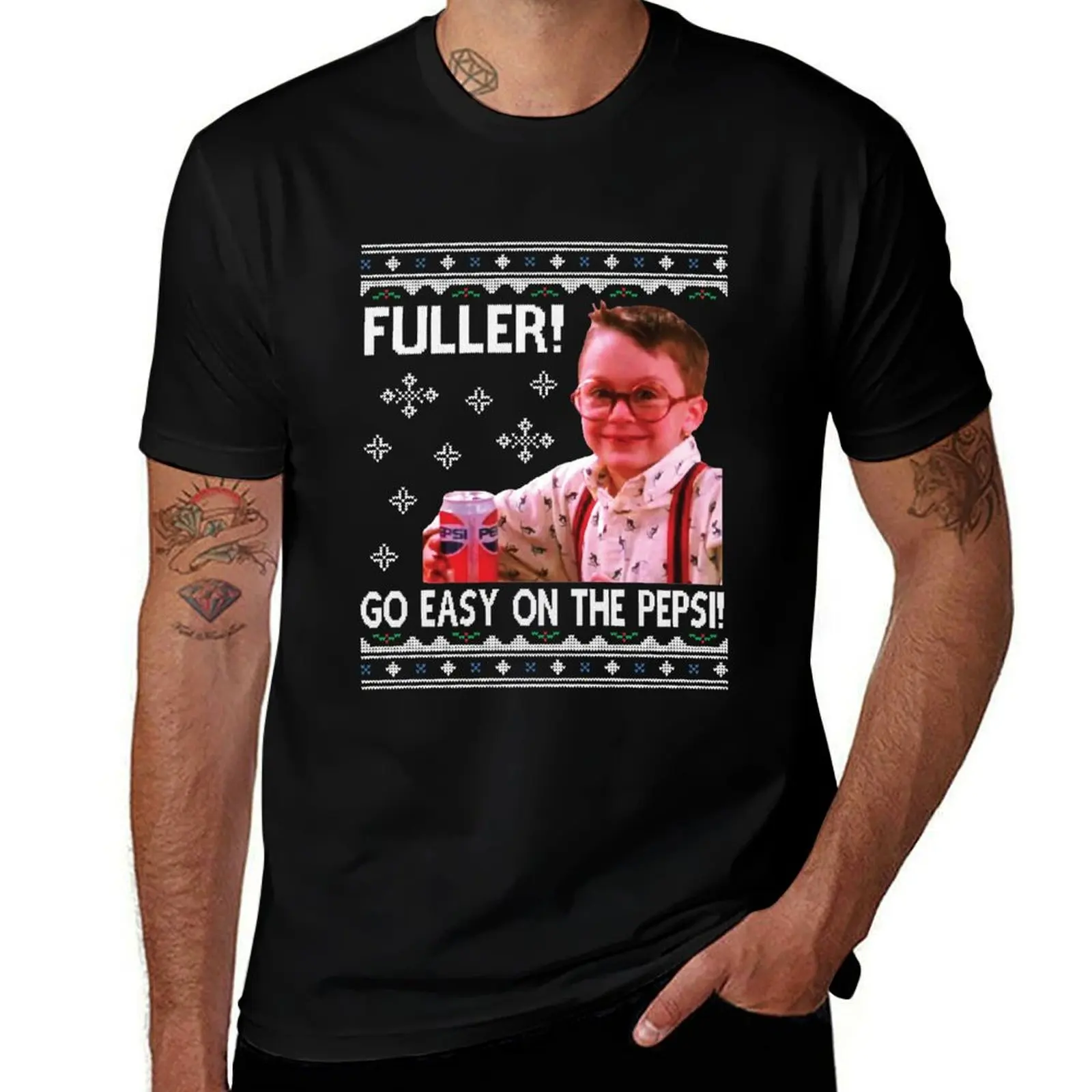 Fuller drinks pepsi T-Shirt Big and Tall Solid Color T-Shirt