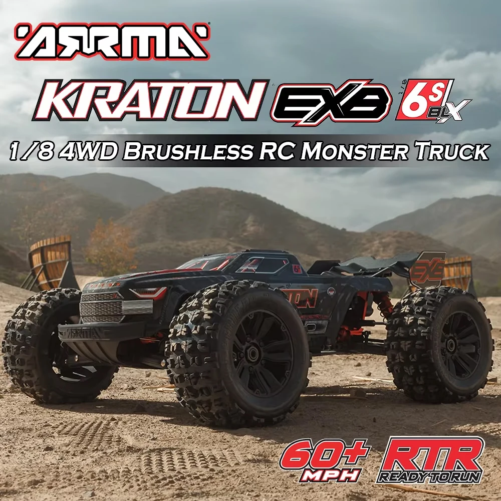 

ARRMA ARA8708V6 KRATON EXB 6S Brushless 4WD RC Monster Truck 1/8 Electric Remote Control Model Car Adult Children's Toys