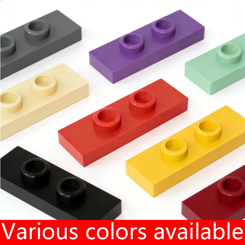 

20PCS PLATE 1X3 W/ 2 KNOBS Compatible 34103 Self-Locking Bricks Building Blocks Toys Accessories0