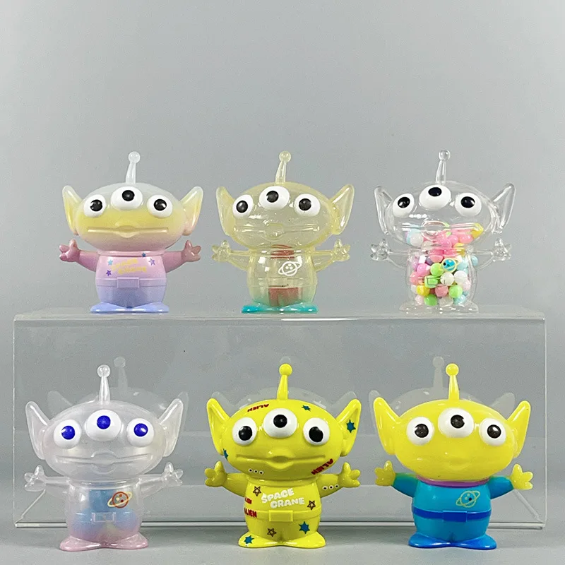 

Disney Pixar Toy Story Three-eyed Alien Character Peripherals Figures Desktop Ornaments Room Decoration Doll Gift