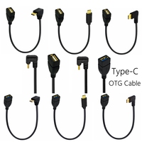 U-shaped 90 Degree USB 3.0 A Female To Type C Male OTG Adapter  For Xiaomi POCO F3 Redmi Oneplus Realme Data Cable Flash Drive