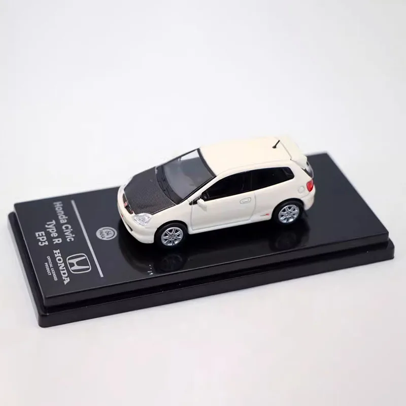

Para 1:64 масштаб Honda Civic Type R EP3 сплав имитация модели автомобиля статическая коллекция украшенные праздничные подарки игрушки сувенирный подарок