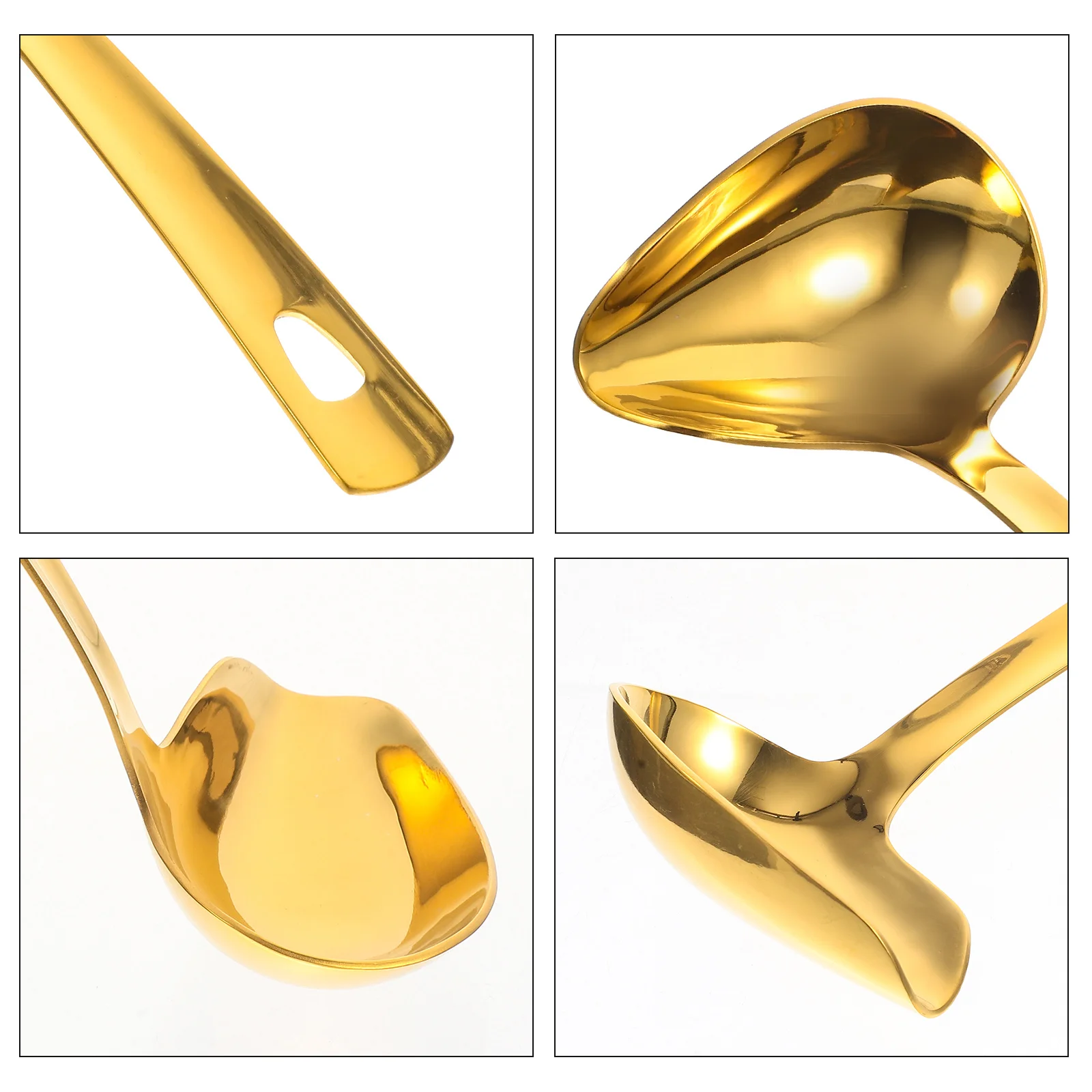 

1pc Stainless Steel Gravy Ladle 20Cm Long Handle Sauce Spoon For Cooking Oil Soup Dressing Kitchen Gadgets Tool Accessory