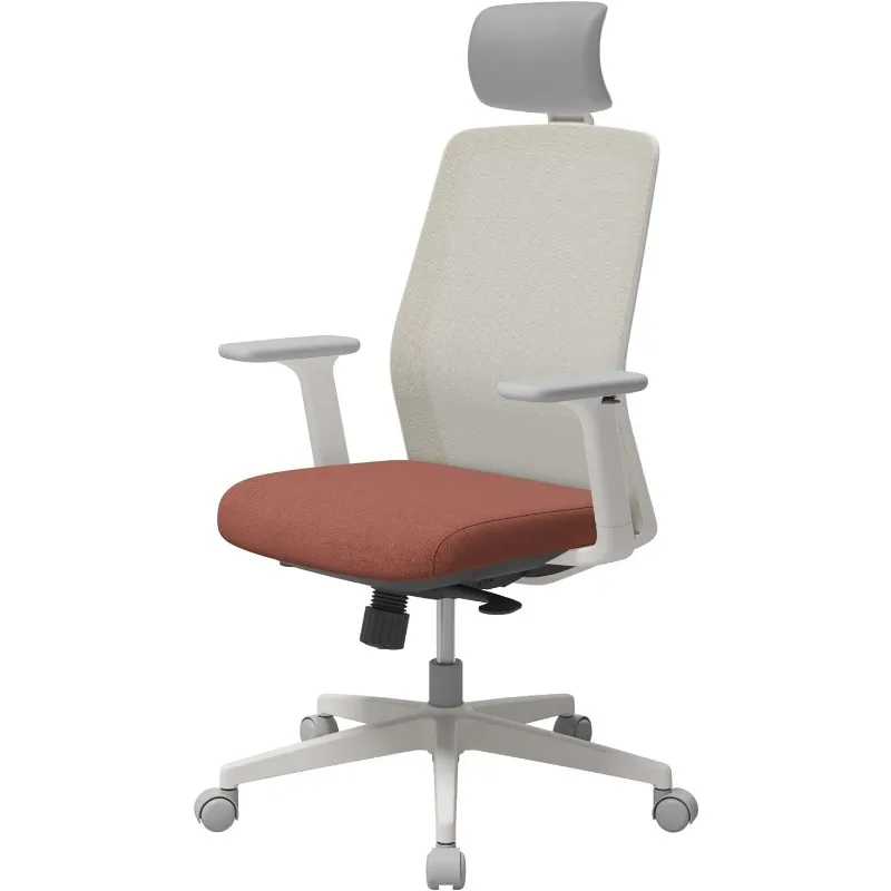 

T40 SE Ergonomic Office Chair : Comfortable Home Office Chair with Reclining Tilt Lock, Headrest, 3D Armrests, Mesh Back