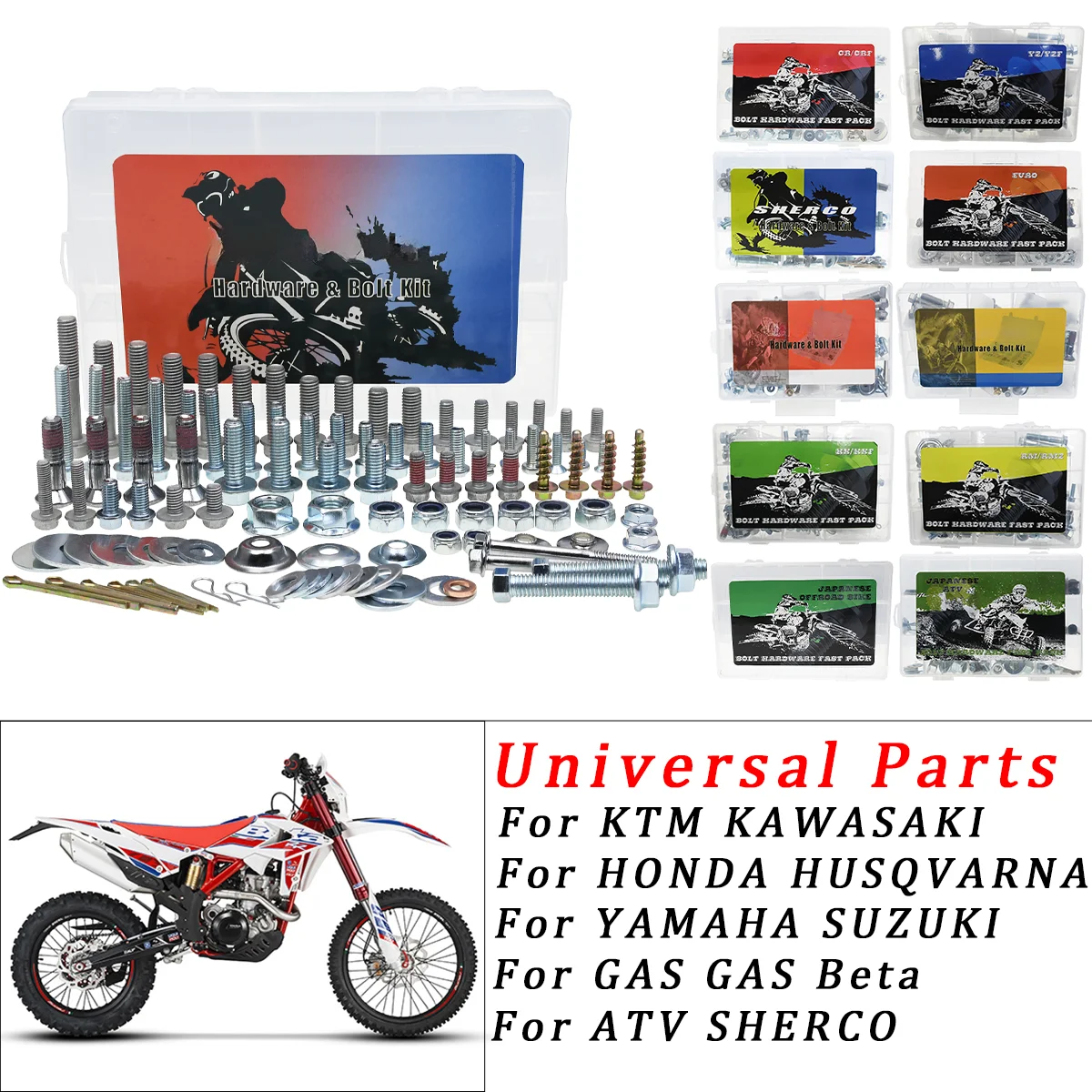 

Motorcycle screw Hardware Bolt Full tool kit For Beta RR RX RS Yamaha YZ YZF WRF Kawasaki KX KLX KXF125-530 Dirt Bike 2003-2024