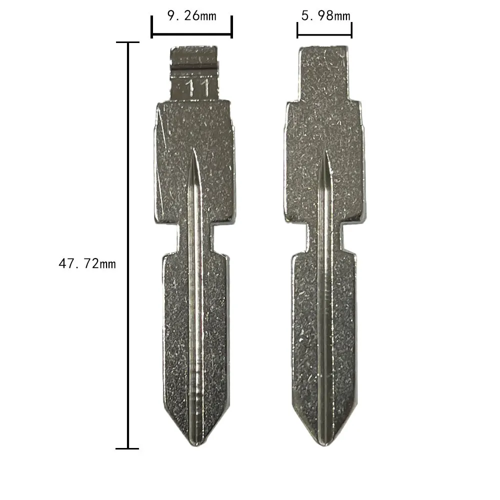 10pcs 11# HU39 Metal Uncut Blank Keydiy Xhorse Remote Key Blade for Mercedes Benz W168 W124 W202 W210 W211 W203 Car Key Blanks