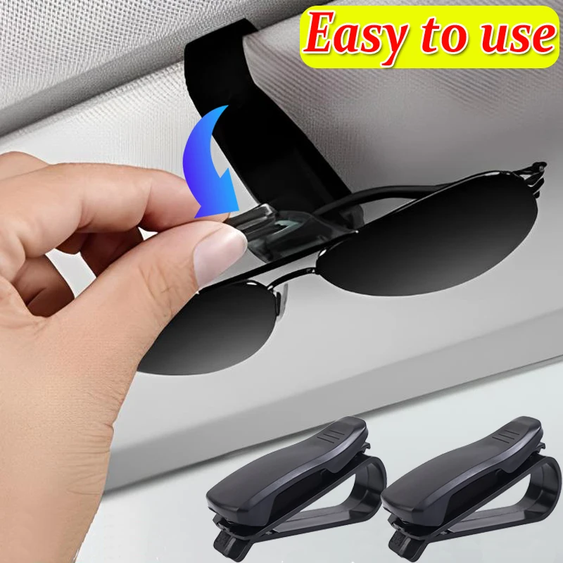 S-type Car Glasses Clip Universal Multifunctional Sun Visor Organizer Bracket Card Ticket Clips Sunglasses Clips Auto Interior