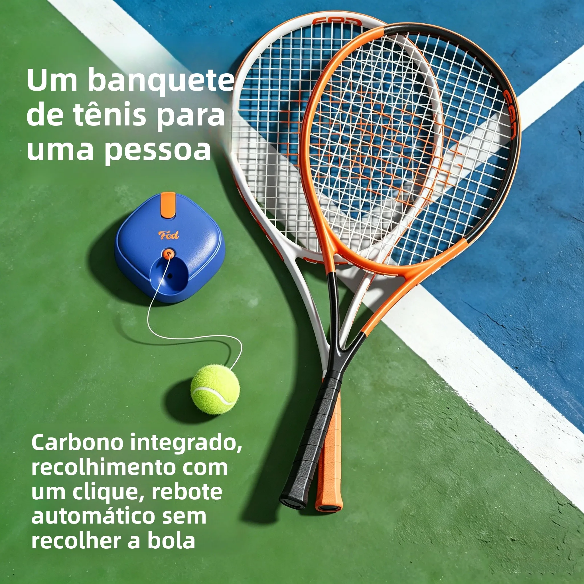 racchetta-da-tennis-professionale-in-fibra-di-carbonio-2026-per-giocatore-singolo-con-rimbalzo-automatico-e-corde-per-principianti-allungata-rigida