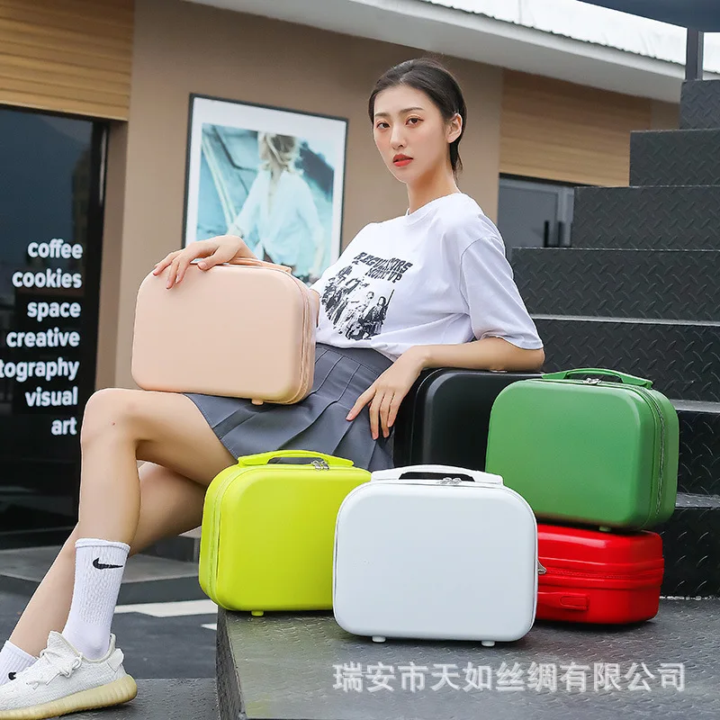 Carry-on Suitcase, 14-inch Cosmetic Case, Souvenir Storage, Suitcase, Mini Lockbox, Bag Gift Box