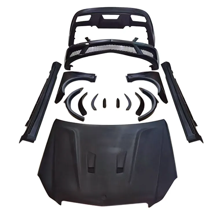 

Perfect for W204 4-door upgraded Bs style body kit Full set of FRP car bumpers, hood, fenders