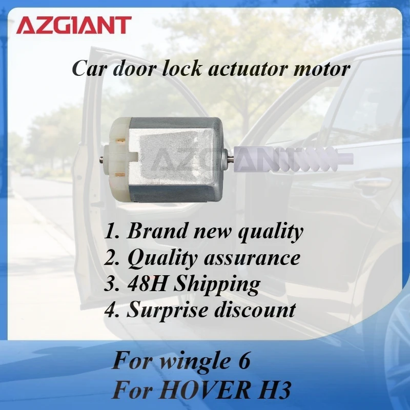 AZGIANT Car door lock actuator motor for wingle 6/HOVER H3 Brand new high quality replacement parts Metal Carbon Brush OEM
