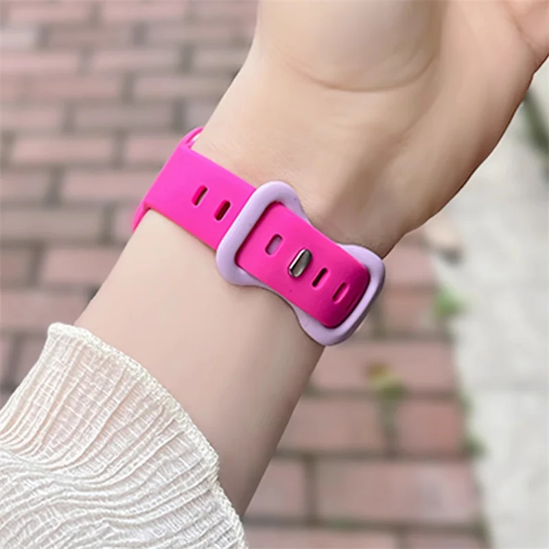 Summer Silicone Strap For Apple Watch Band 44mm 40mm 45mm 41mm 49mm 42 38mm Bracelet For iWatch Ultra Series 8 SE 7 6 5 4 3 Band