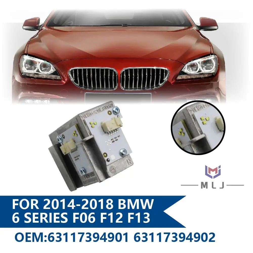 

63117394901 63117394902 For 2014-2018 BMW 6 Series F06 F12 F13 LCI White/Yellow Headlight Angel Eye DRL Module Car Accessories