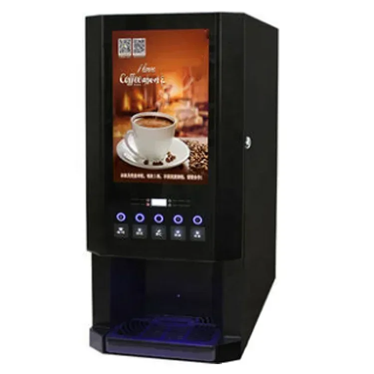 Hot sales Table 6 Flavors Of Hot And Cold Coffee Machine Automatic One Hot Cocoa Juice Instant Coffee Machine