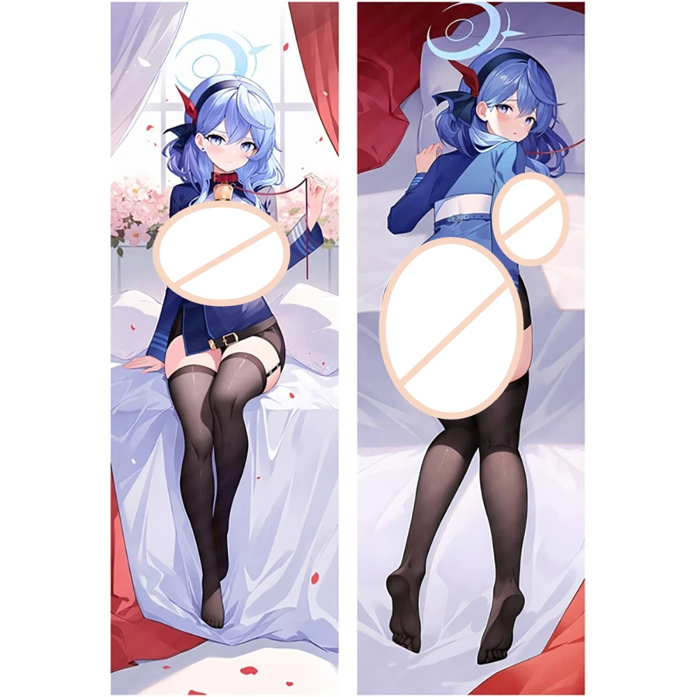 

Anime Blue Archive Amau Ako Peachskin Dakimakura Cover Peachskin Anime 2Sided Printed Pillow Cushion Covers