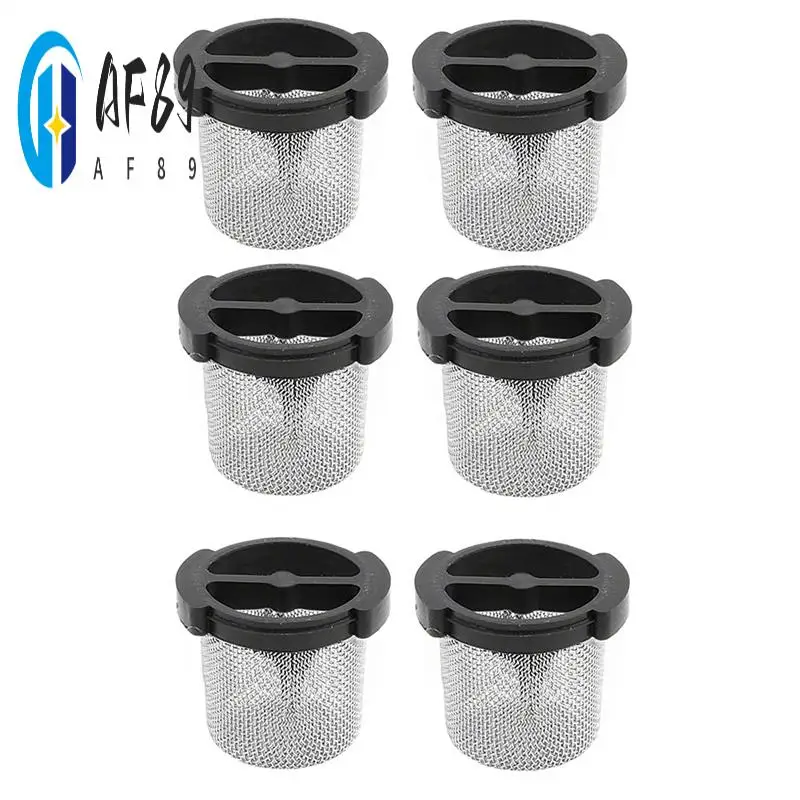 

AF89-6Pcs Premium 6-504-00 Universal Wall Fitting And Quick Disconnect Filter Screen Exact Fit For Zodiac Pool Cleaners Spare Pa