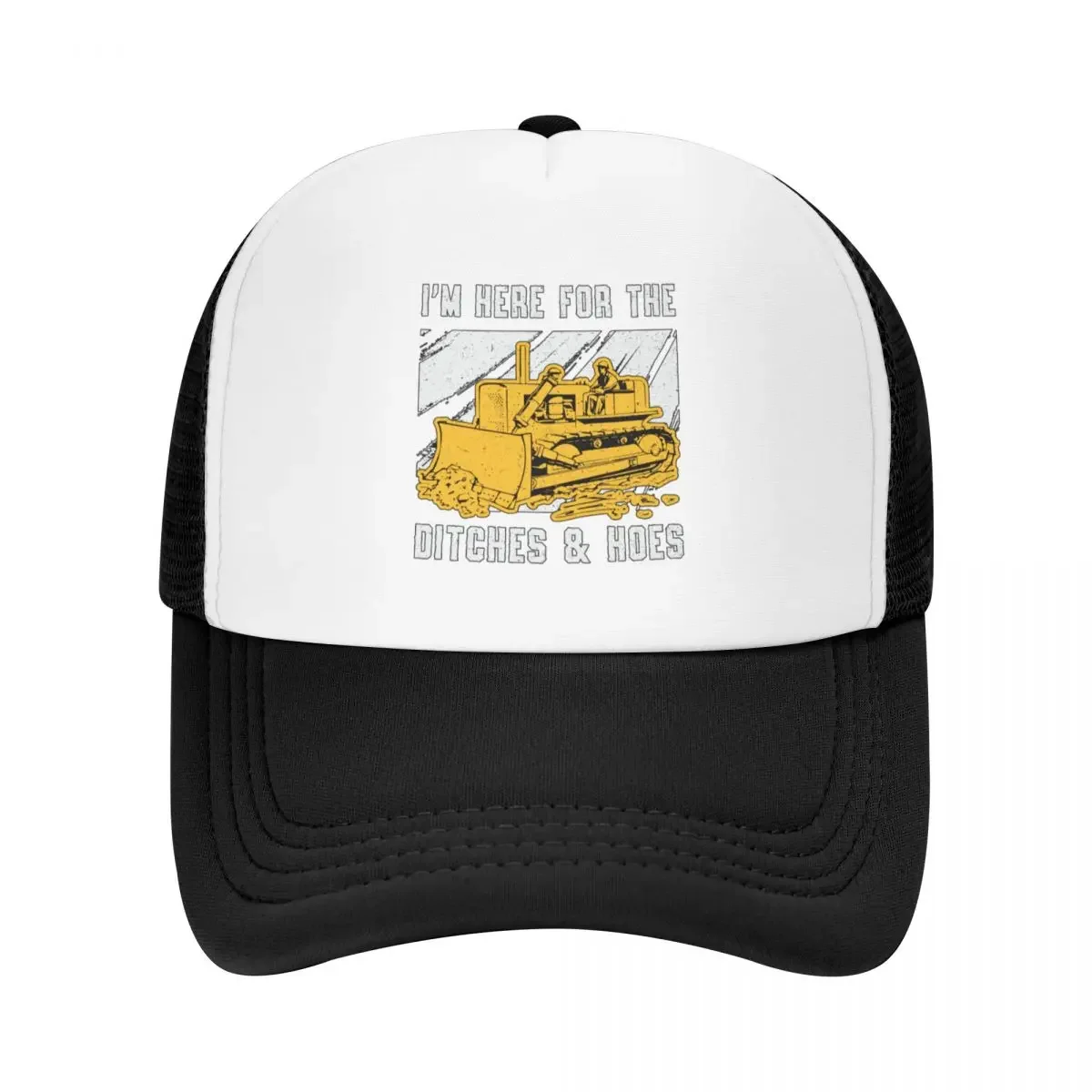 Bulldozer I'm Here For The Ditches Construction Baseball Cap cute Cosplay Women's Hats Men's