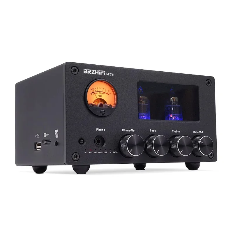 AMXEKR M7 desktop mini bluetooth fever audio amplifier integrated home high power amplifier stereo tube amplifier