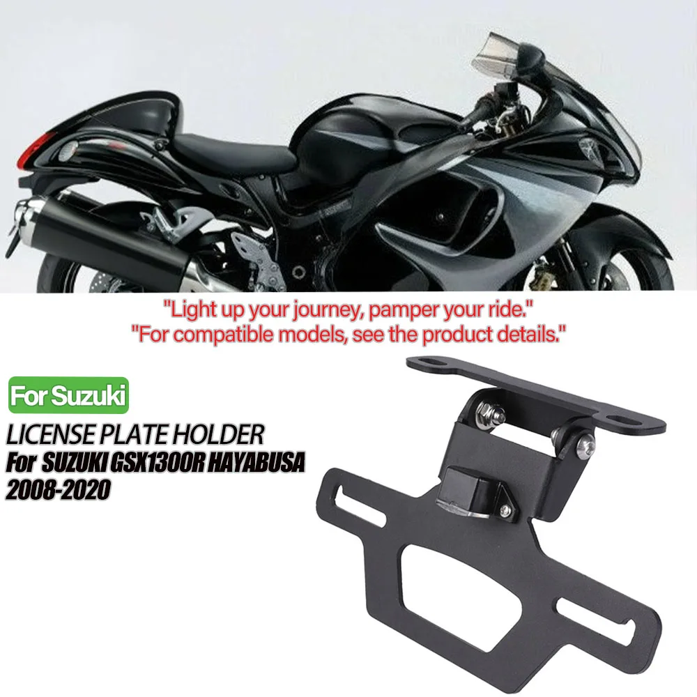 

Держатель номерного знака для SUZUKI HAYABUSA GSX1300R 2008-2020, кронштейн для задней рамы мотоцикла, светодиодный номерной светильник, фиксатор крыла