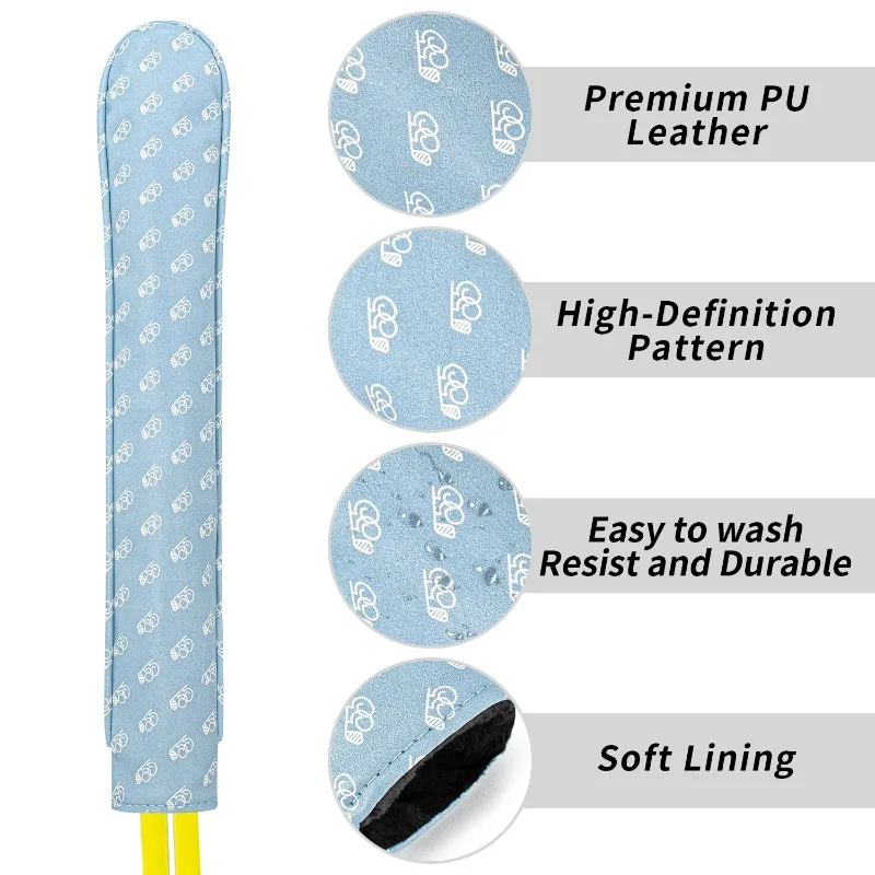 1 Buah/2 Buah Penutup Batang Posisi Golf Biru, Penutup Pelindung Batang Posisi Klub Golf Tahan Lama, Desain GG, Modis dan Tahan Lama