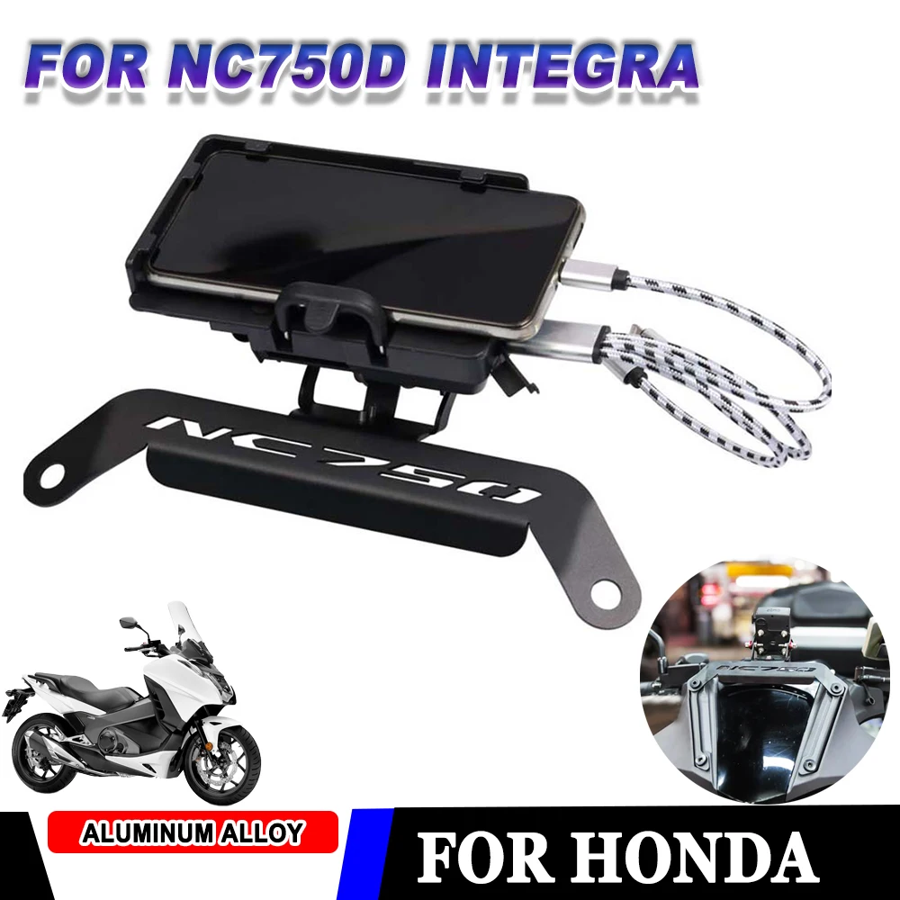 

Motorcycle Part Mobile Phone Holder GPS Navigation Plate Bracket Smartphone Stand Holde For HONDA NC750D NC 750D INTEGRA NC750 D